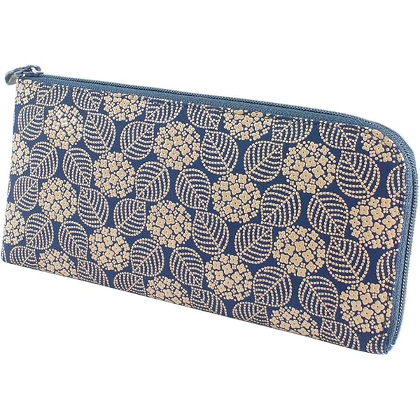 Amazon | [印傳屋] 印伝 長財布 束入L 薄い 鹿革 紫地×白漆 ぶどう柄